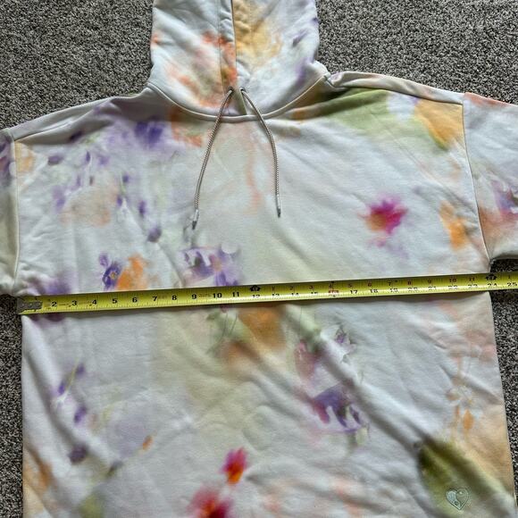 Scotch & Soda Wildflower cream tie-dye hooded sweatshirt size M - Picture 11 of 12